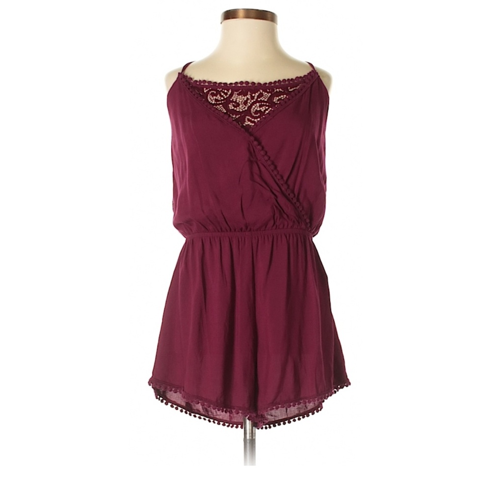 Burgundy/Maroon Romper